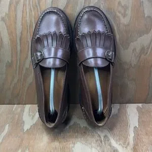 Orvis | Shoes | Orvis Gumlitebrown Leather Buckle Loafers  display picture 1